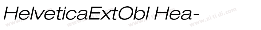 HelveticaExtObl Hea字体转换